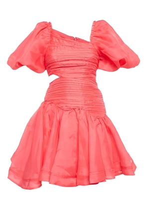 Aje Joan cut-out puff-sleeve mini dress - Pink