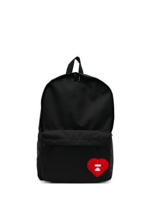 APEE™ by *A BATHING APE® heart-patch backpack - Black