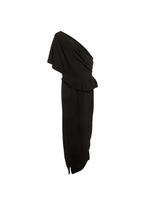 Paule Ka one-shoulder maxi dress - Black