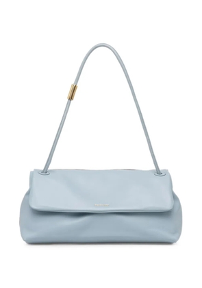 Trussardi medium Orbita logo-lettering leather tote bag - Blue