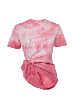 Paco Rabanne Pre-Owned tie-dye asymmetric T-shirt - Pink