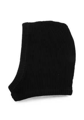 Rick Owens ribbed-knit balaclava - Black