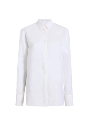 Another Tomorrow linen shirt - White