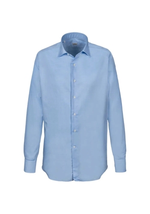 Alessandro Gherardi spread-collar cotton shirt - Blue