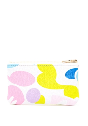 APEE™ by *A BATHING APE® heart-motif ball-chain cardholder - White