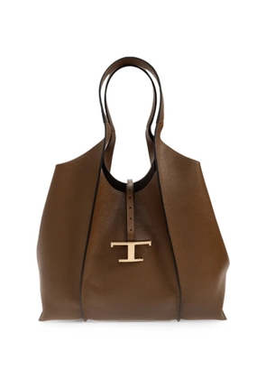 Tod's T Timeless leather shoulder bag - Brown