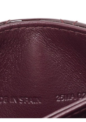Christian Dior Pre-Owned 2021 Gusset Cannage patent leather card holder - Red