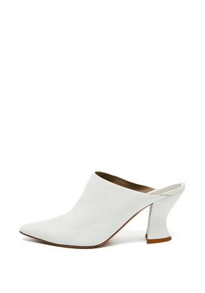 Bottega Veneta Pre-Owned Almond pointed-toe mules - White