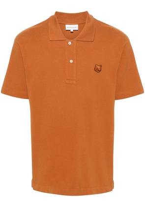 Maison Kitsuné Bold Fox Head cotton polo shirt - Brown