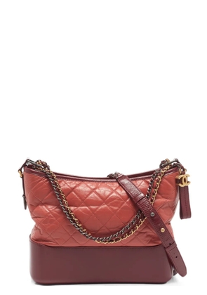 CHANEL Pre-Owned 2018 medium Gabrielle quilted shoulder bag - Red
