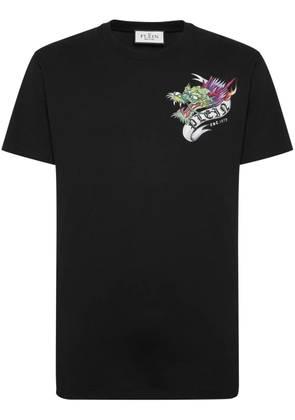 Philipp Plein Tattoo-print cotton T-shirt - Black