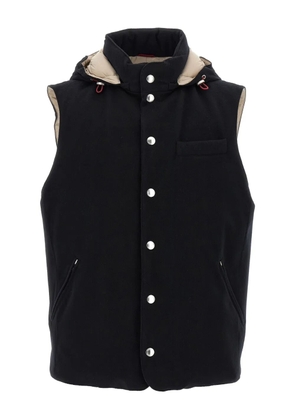 Brunello Cucinelli padded wool vest - Black