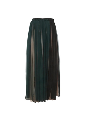 Lanvin Pre-Owned gathered maxi skirt - Green