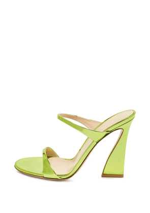 Gianvito Rossi Aura patent-leather heeled sandals - Green