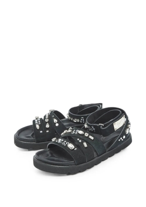 Giuseppe Zanotti Vintage crystal-embellished sandals - Black