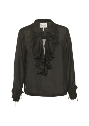 MUNTHE ruffled-details blouse - Black
