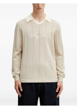 Filling Pieces cable-knit embroidered sweatshirt - Neutrals