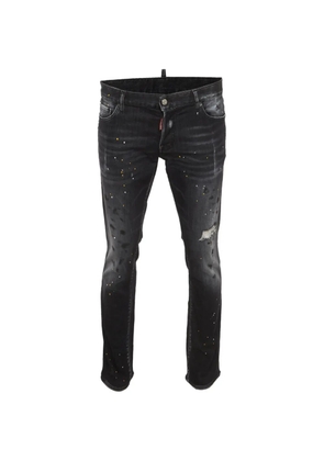 DSQUARED2 distressed-finish slim-fit jeans - Black