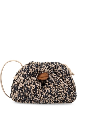Sessùn Luna woven-design clutch bag - Black