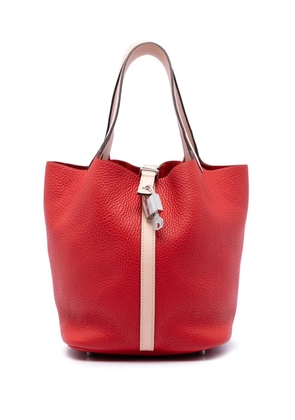 Hermès Pre-Owned 2016 Bicolor Clemence and Swift Picotin Lock 22 handbag - Pink