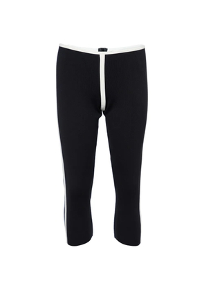 Marni Pre-Owned contrast-trim knit trousers - Black