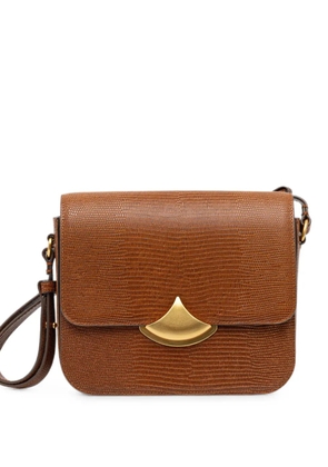 Sessùn Diviluz lizard-effect leather shoulder bag - Brown