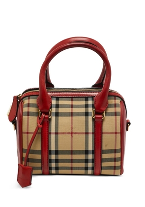 Burberry Pre-Owned Alchester Haymarket check bowling bag - Brown