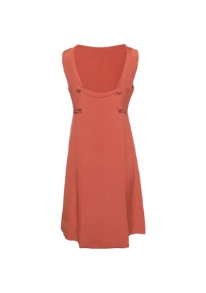 Balenciaga Pre-Owned sleeveless button-detail dress - Orange