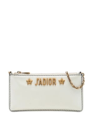 Christian Dior Pre-Owned 2017 Calfskin JAdior Croisiere Chain Pouch crossbody bag - White