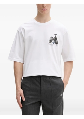 Filling Pieces Boxy Chrome Fruit logo-print T-shirt - White
