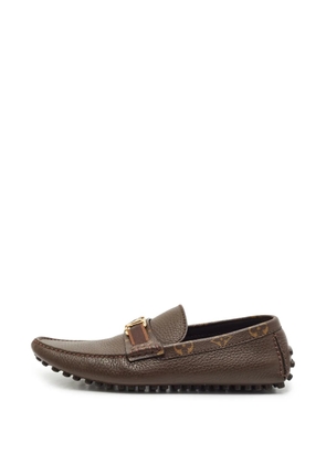 Louis Vuitton Pre-Owned Hockenheim monogram loafers - Brown