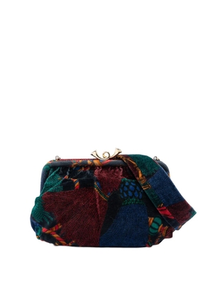 Bottega Veneta Pre-Owned 20th Century Printed Velvet Frame shoulder bag - Multicolour