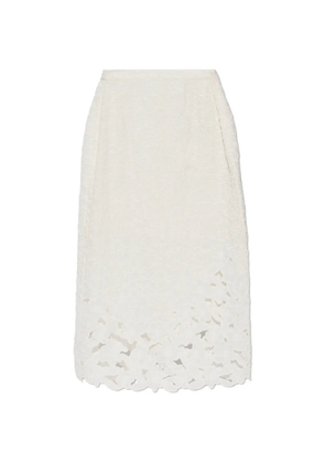 ISABEL MARANT floral-embroidered Ryesha skirt - Neutrals