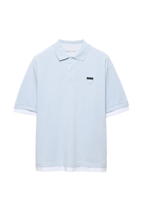 Prada cotton polo shirt - Blue