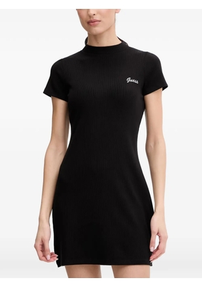 GUESS USA mini Lavinia logo-embroidered ribbed-knit dress - Black