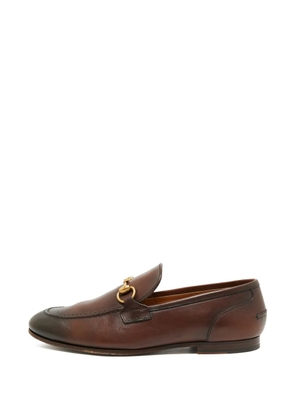 Gucci Pre-Owned Jordaan horsebit loafers - Brown