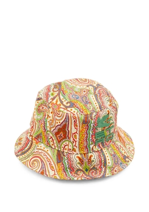 Etro Pre-Owned paisley-print canvas bucket hat - Neutrals