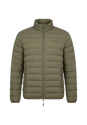 Ea7 Emporio Armani quilted logo-patch jacket - Green