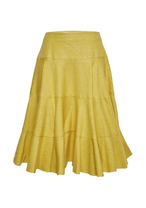 Christian Dior Pre-Owned flared short skirt - Yellow
