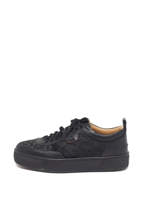 Christian Louboutin Pre-Owned Happyrui panelled sneakers - Black
