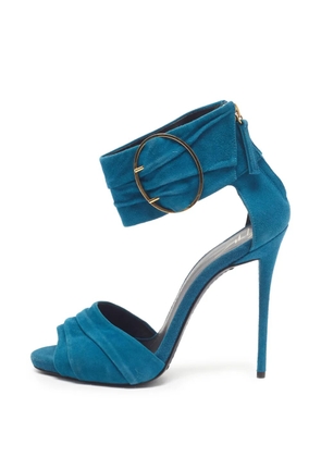 Giuseppe Zanotti Vintage ruched-detailing ankle-strap heeled sandals - Blue