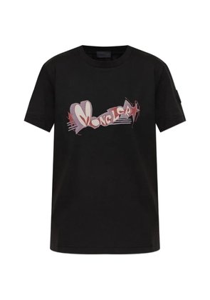 Moncler logo-print short-sleeve T-shirt - Black