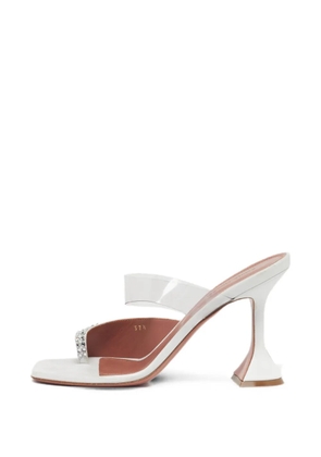 Amina Muaddi Paloma crystal-embellished sandals - White