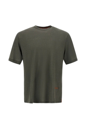 Herno Resort linen jersey T-shirt - Green