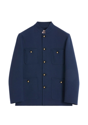 Valentino Garavani stand-up-collar button-up jacket - Blue