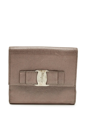 Ferragamo Pre-Owned Vara bow leather wallet - Brown