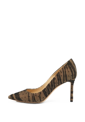 Jimmy Choo Pre-Owned Romy mesh pumps - Neutrals