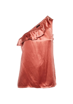 JOSEPH ruffle-trim one-shoulder top - Pink