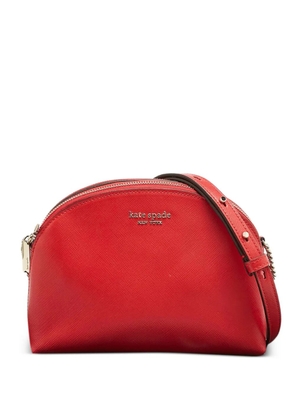 Kate Spade leather double-zip crossbody bag - Red