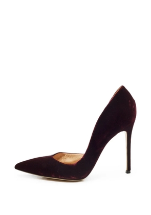 Gianvito Rossi d'Orsay suede pumps - Red